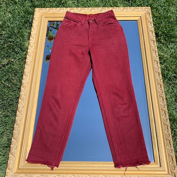 Vintage 512 Levi’s in a dark red - Picture 4 of 5